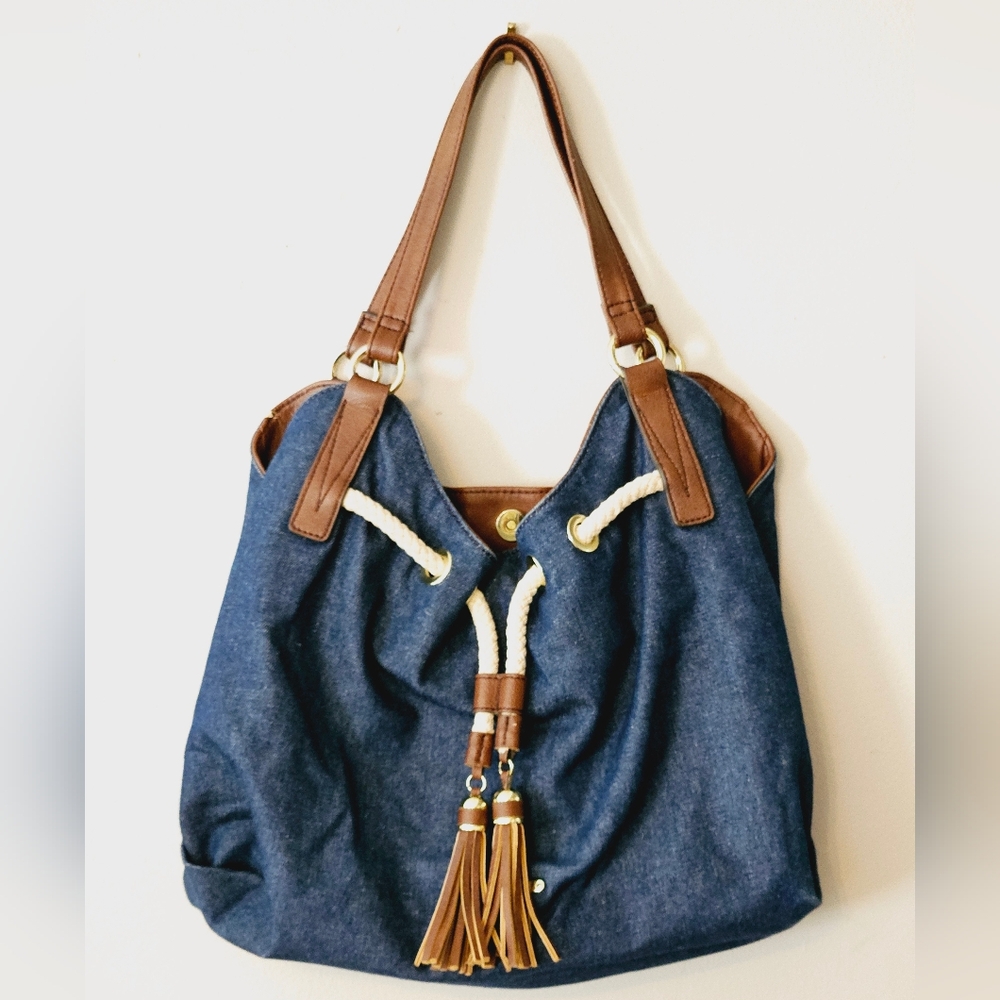 Liz Claiborne Blue Denim Bag